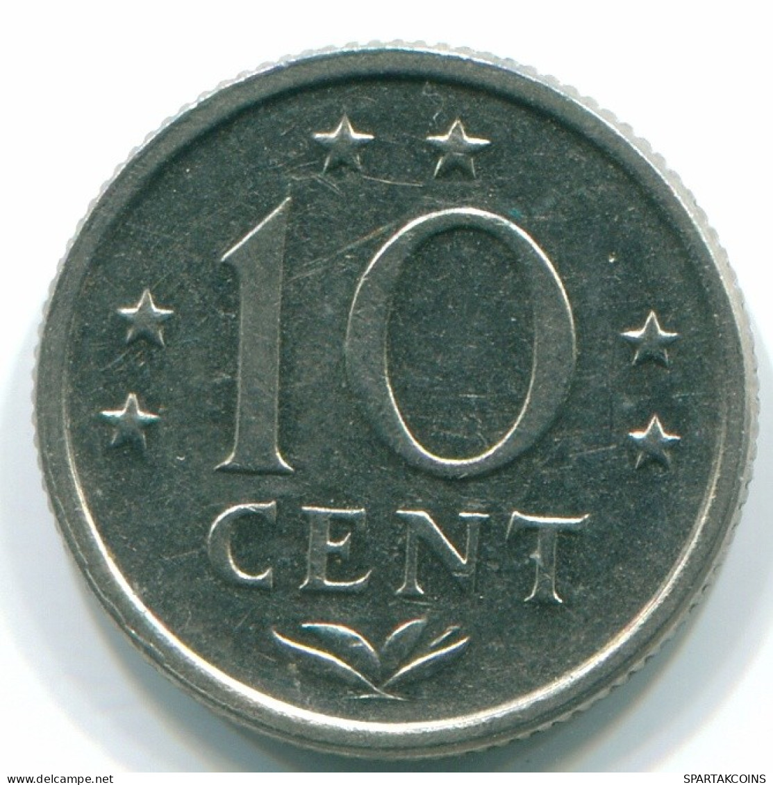 10 CENTS 1971 NETHERLANDS ANTILLES Nickel Colonial Coin #S13391.U.A - Netherlands Antilles