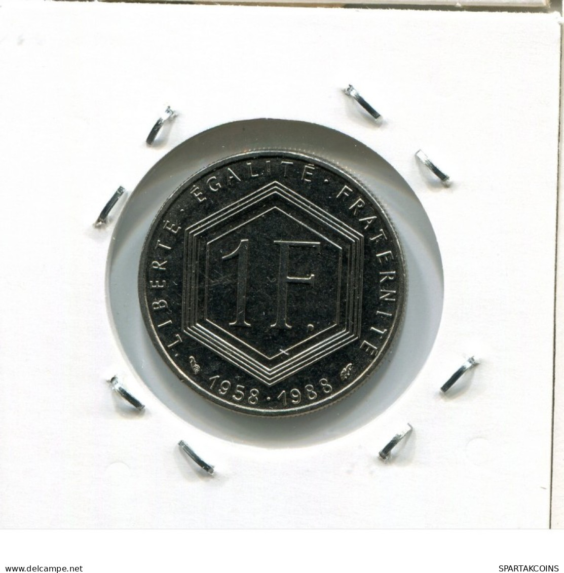 1 FRANC 1988 FRANCE Coin Coin CHARLES DE GAULLE #AN977.U.A - 1 Franc