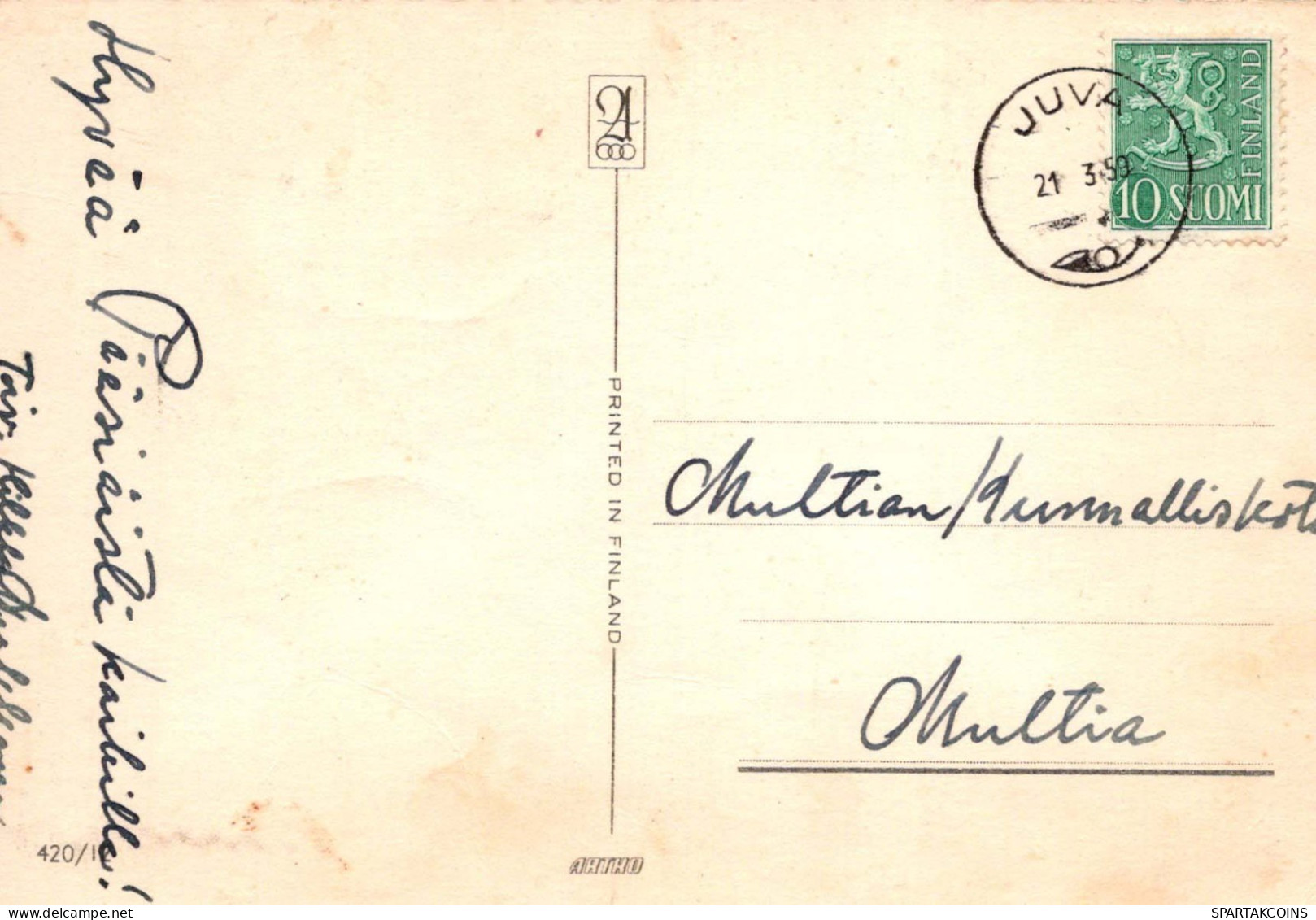 EASTER CHICKEN EGG Vintage Postcard CPSM #PBP052.A - Pasqua