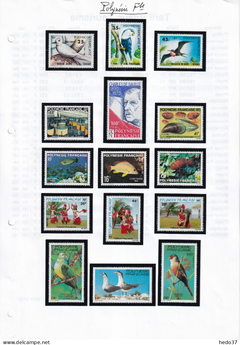 Polynésie - Collection 1981/1990 - Neufs ** Sans Charnière - Cote Yvert 510 € - TB - Nuevos