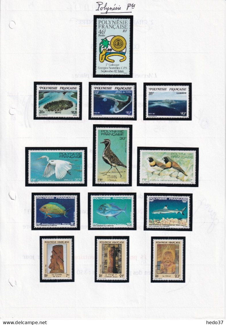 Polynésie - Collection 1981/1990 - Neufs ** Sans Charnière - Cote Yvert 510 € - TB - Unused Stamps