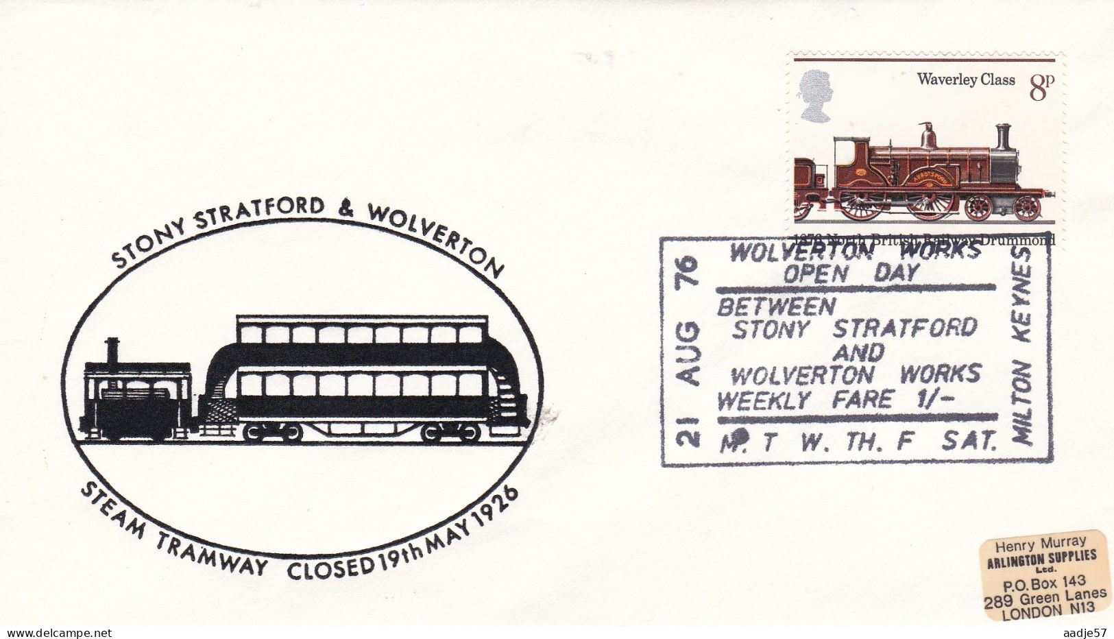 GB Engeland 1976 Stony Stratford & Wolverton Steam Tramway Closed 19-05-1926   21-08-1976 - Strassenbahnen