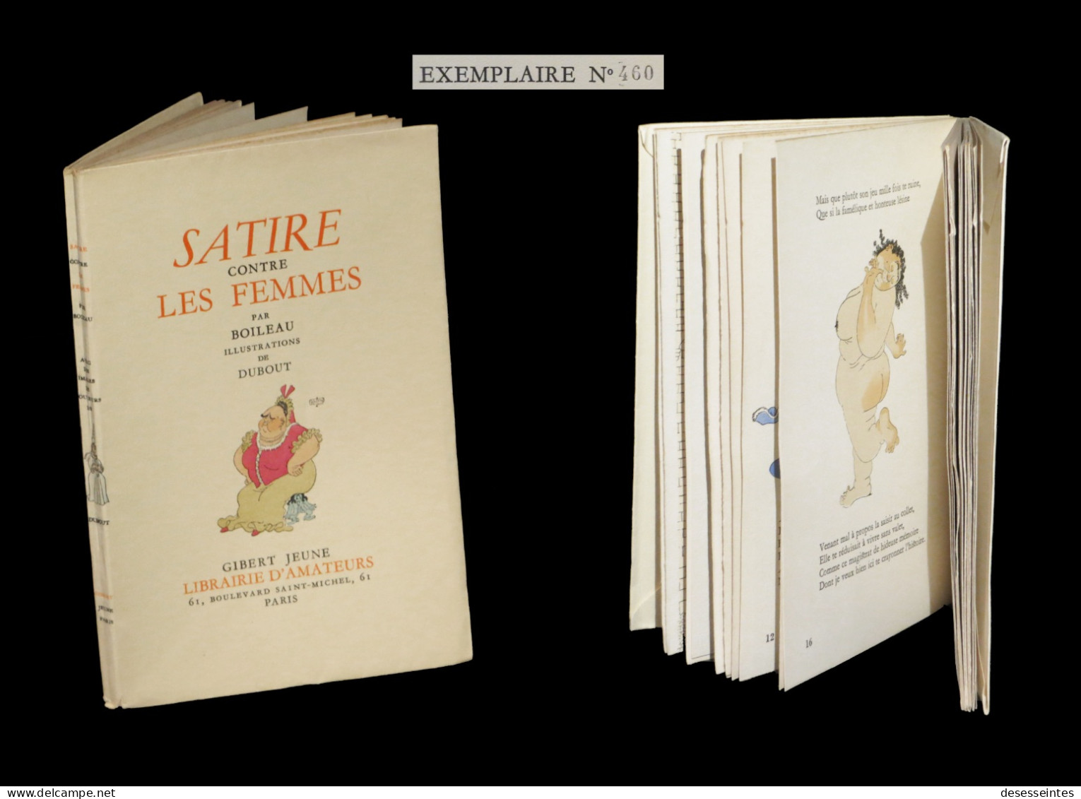 BOILEAU / DUBOUT (Albert, Ill. De) - Satire Contre Les Femmes. Num. - 1901-1940