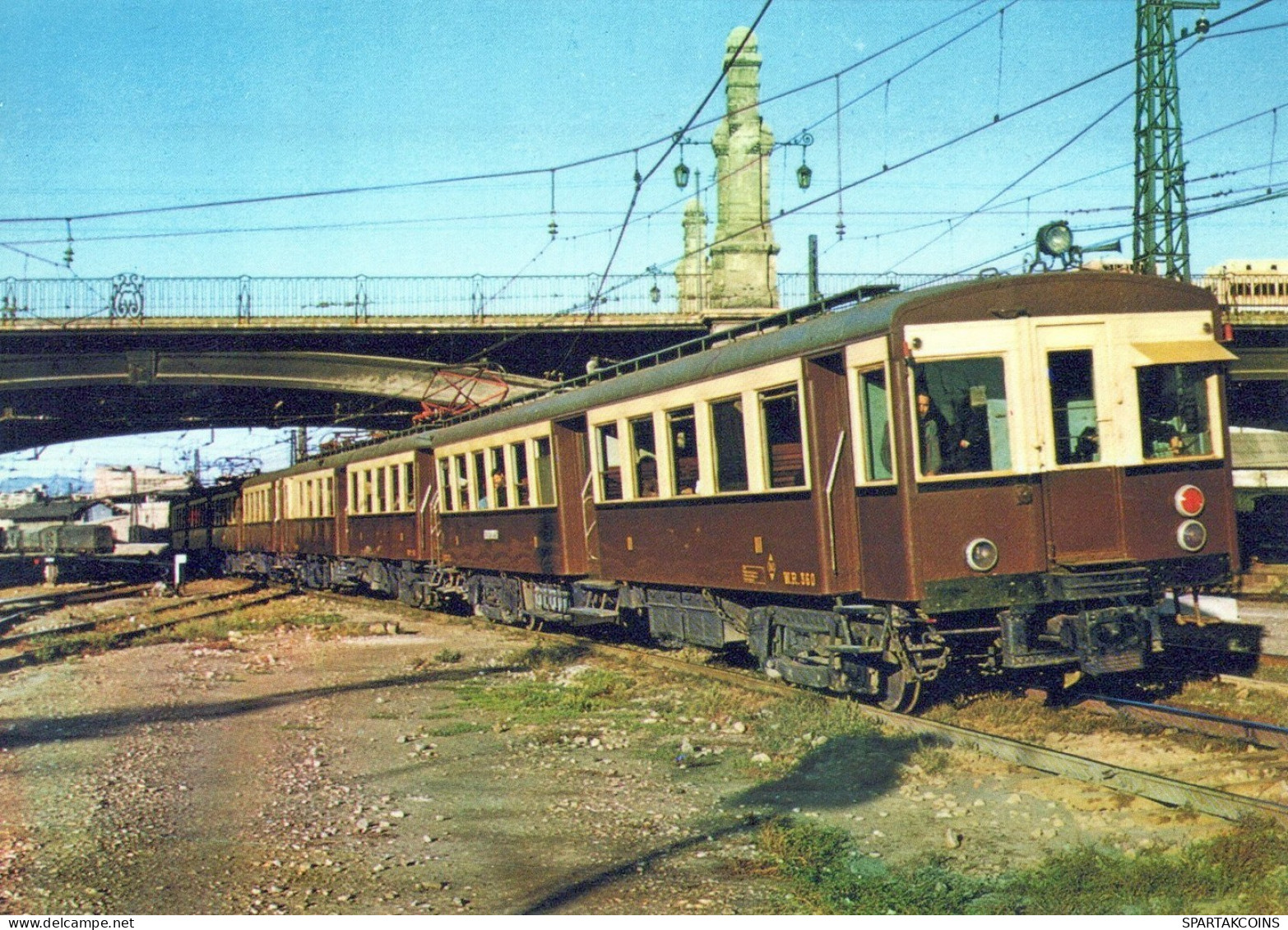 TRENO TRASPORTO FERROVIARIO Vintage Cartolina CPSM #PAA792.A - Trenes