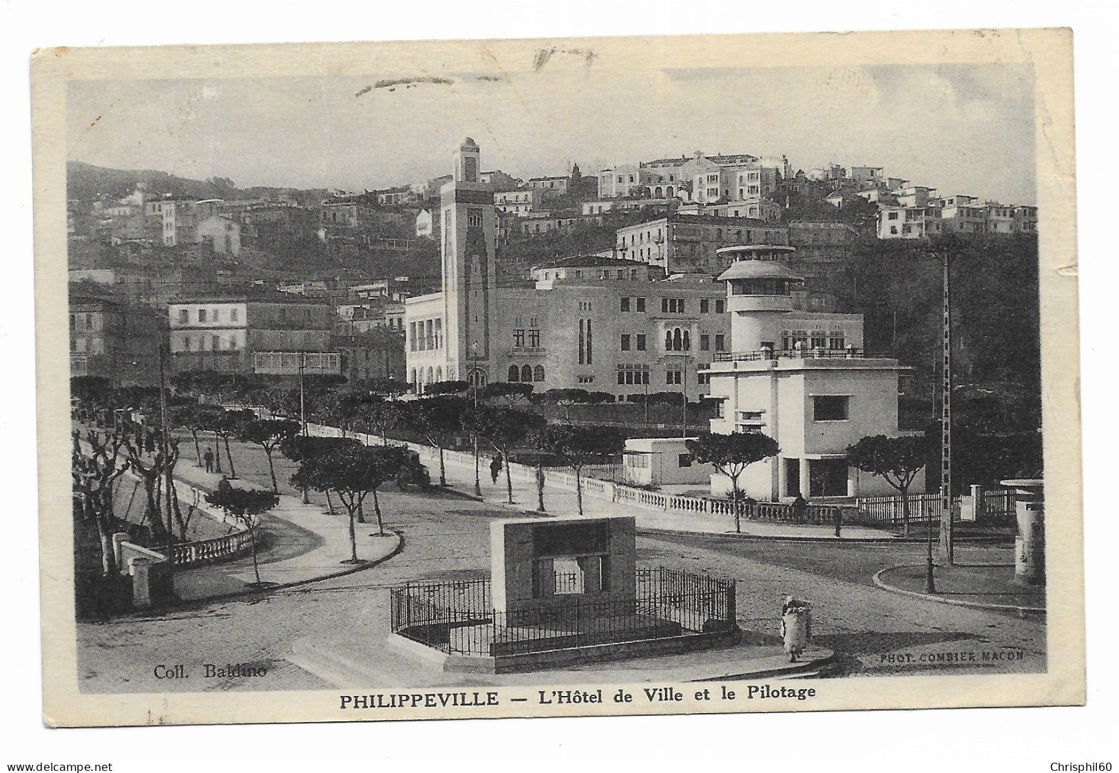 CPA - PHILIPPEVILLE - L'Hôtel De Ville Et Le Pilotage - Coll. Baldino - Phot. Combier - - Skikda (Philippeville)