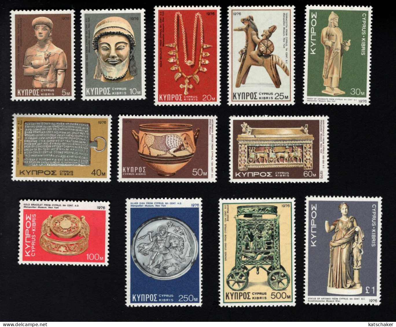 2024699600 1976 SCOTT 452 463  (XX) POSTFRIS MINT NEVER HINGED - ANTIQUE ART - Unused Stamps