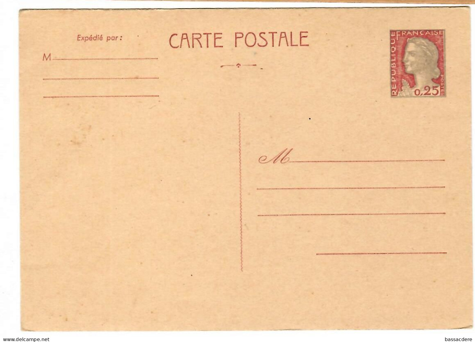 80174 - SCHEFFER 0,25 - Standard Postcards & Stamped On Demand (before 1995)