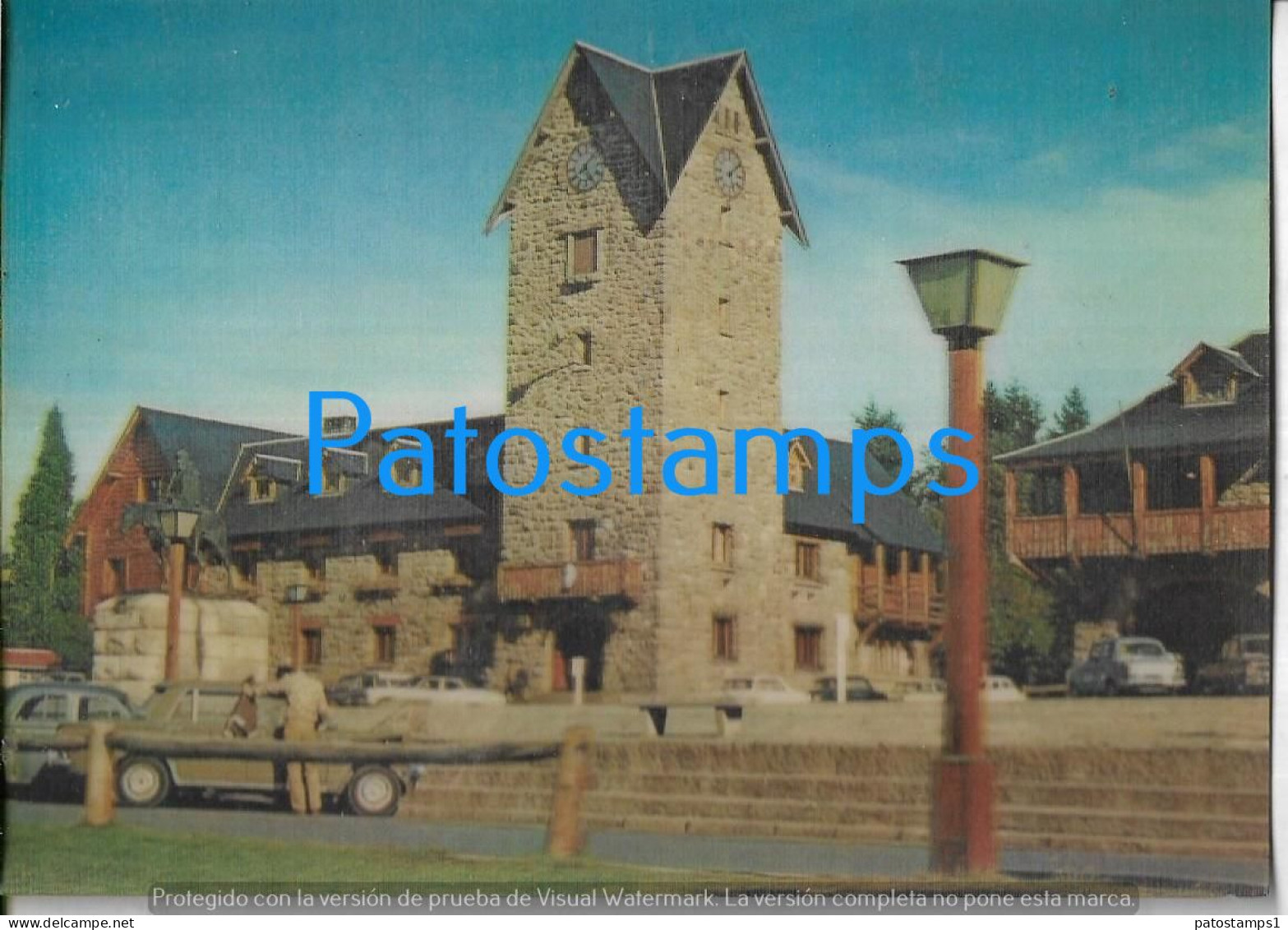 228383 ARGENTINA ART ARTE THREE DIMENSIONAL 3D 3 D PATAGONIA BARILOCHE CENTRO CIVICO POSTAL POSTCARD - Argentine