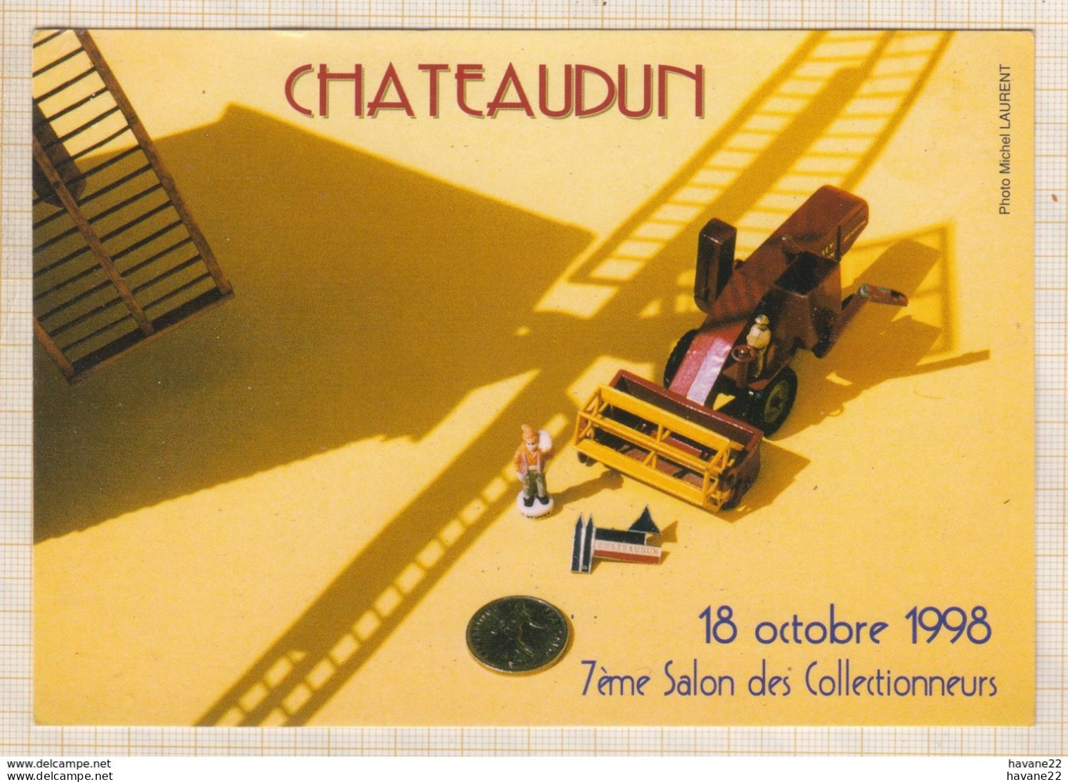 8AK3904 CHATEAUDUN 7e SALON DES COLLECTIONNEURS LA BEAUCE 1998   2  SCANS - Chateaudun