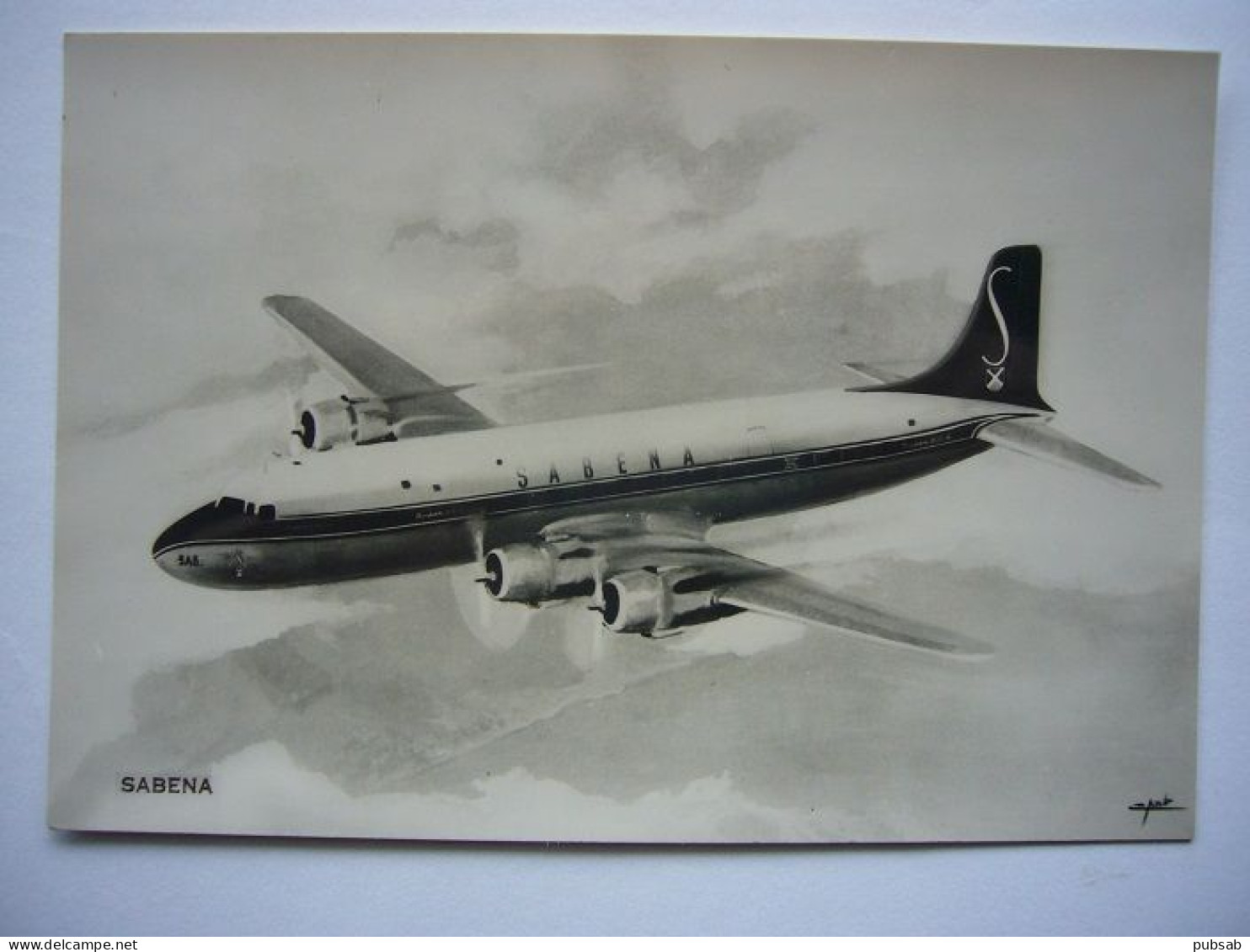 Avion / Airplane / SABENA / Douglas DC-6 / Airline Issue / Ik Zal Inschepen Te Elizabethstad - 1946-....: Moderne