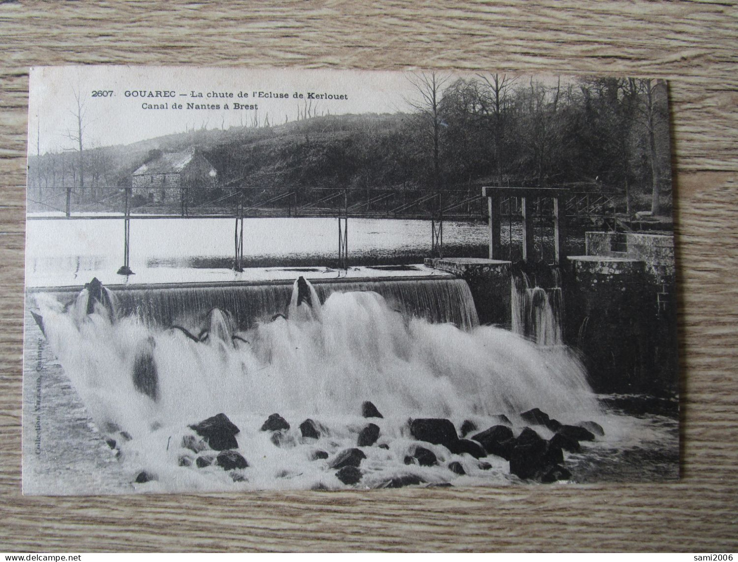 22 GOUAREC LA CHUTE ECLUSE DE KERLOUET CANAL DE NANTES A BREST - Gouarec