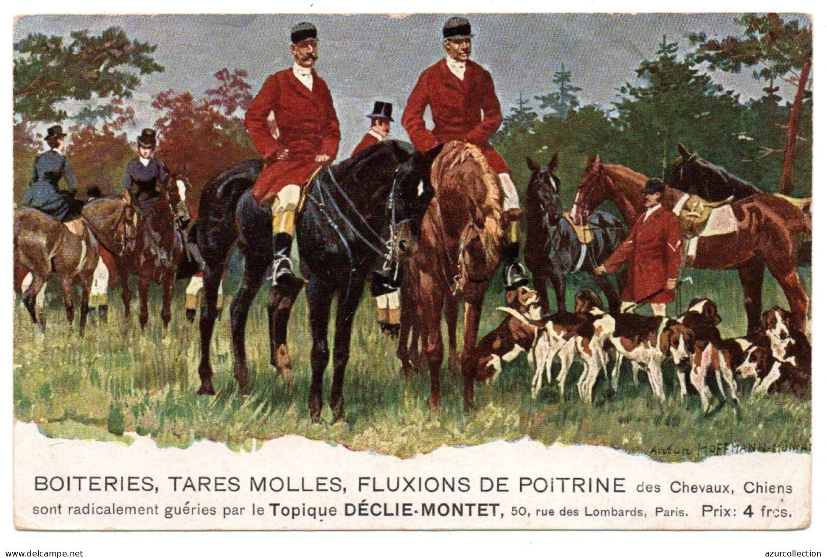 Vétérinaire. Topique Déclie-Montet. Médicament Pour Chiens Et Chevaux - Publicidad