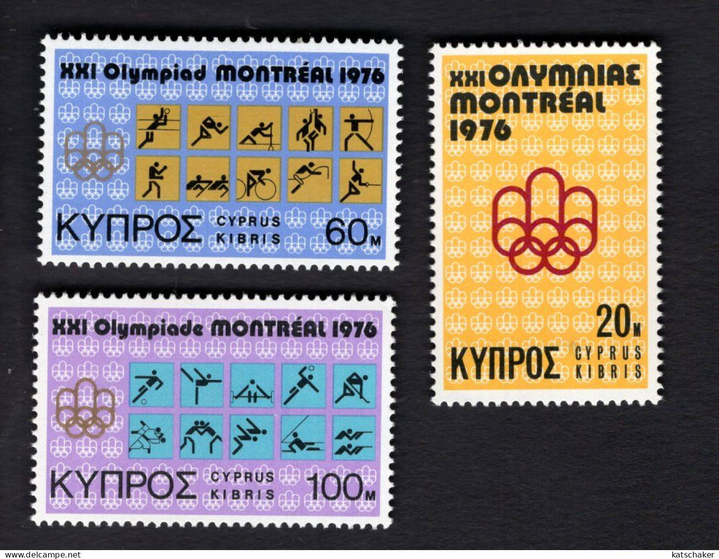 2024706281 1976 SCOTT 465 467  (XX) POSTFRIS MINT NEVER HINGED - 21ST OLYMPIC GAMES MONTREAL CANADA - Unused Stamps