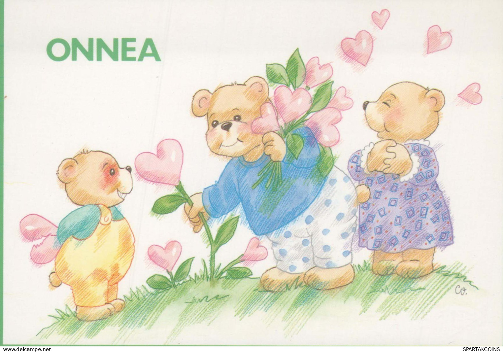 NASCERE Animale Vintage Cartolina CPSM #PBS142.A - Bären