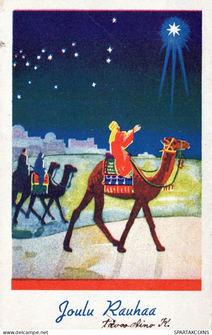 ANGELO Buon Anno Natale Vintage Cartolina CPA #PAG645.A - Angeli