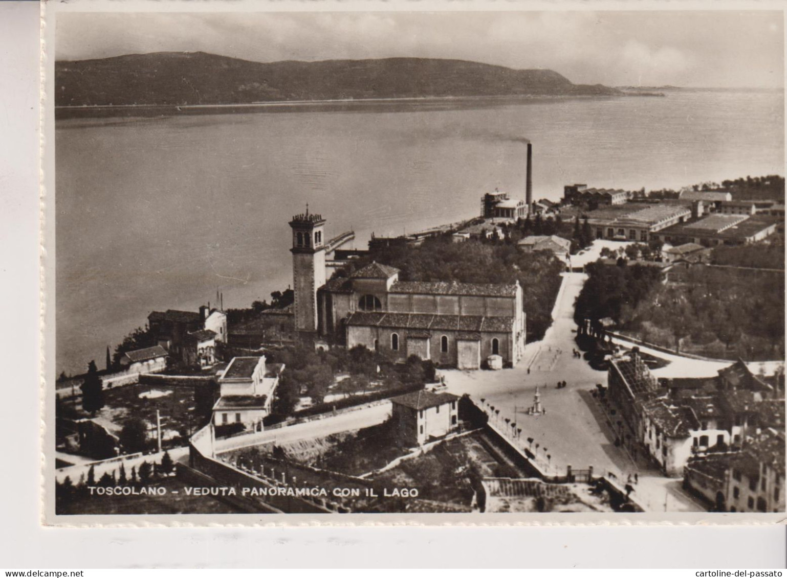 TOSCOLANO  BRESCIA  VEDUTA PANORAMICA CON IL LAGO   NO VG - Brescia