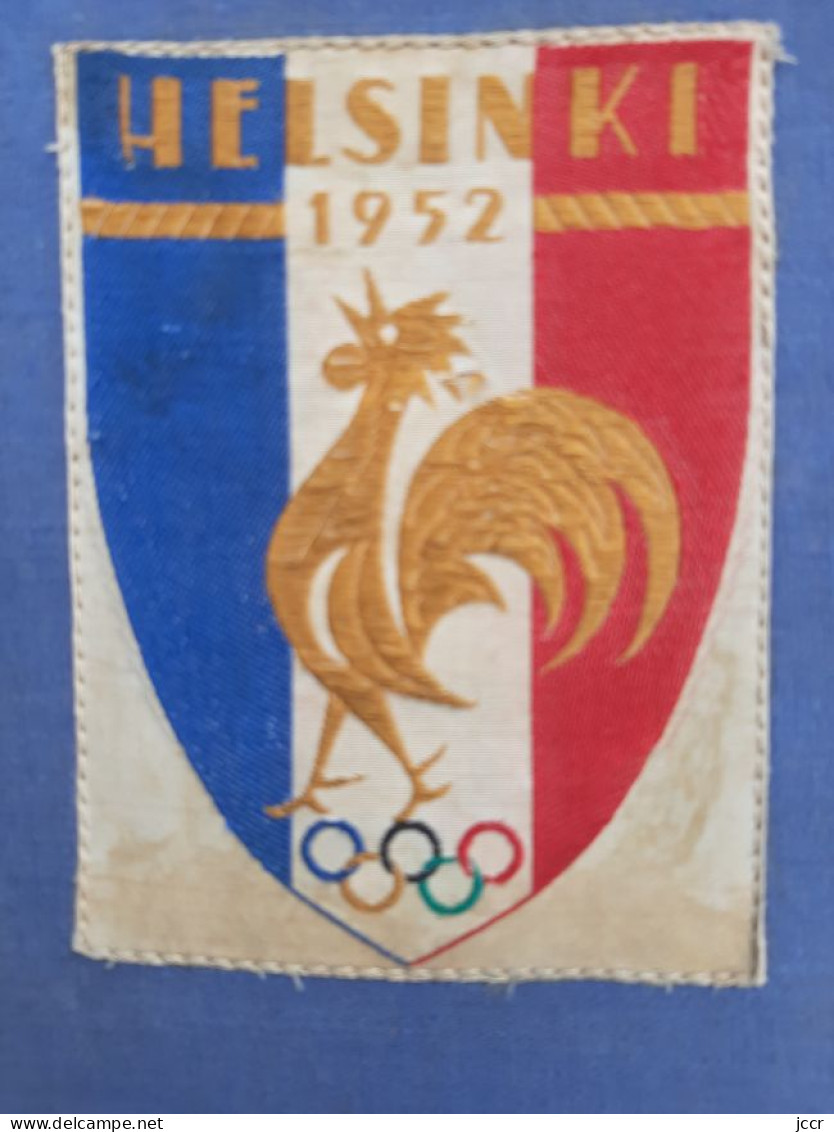 Rare & Authentique Valise De L'Equipe De France Olympique Aux Jeux Olympiques D'Helsinki 1952 - Uniformes Recordatorios & Misc