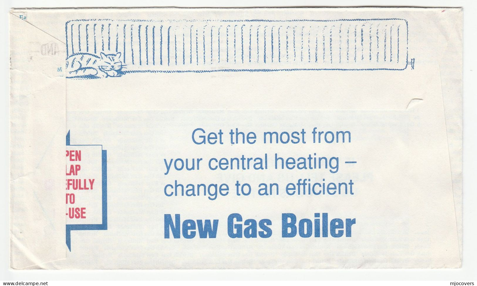 1990s British GAS 'ENVIRONMENTAL Reasons' Reusable ADVERT COVER  Sunderland GB Stamps Energy Environment - Protection De L'environnement & Climat