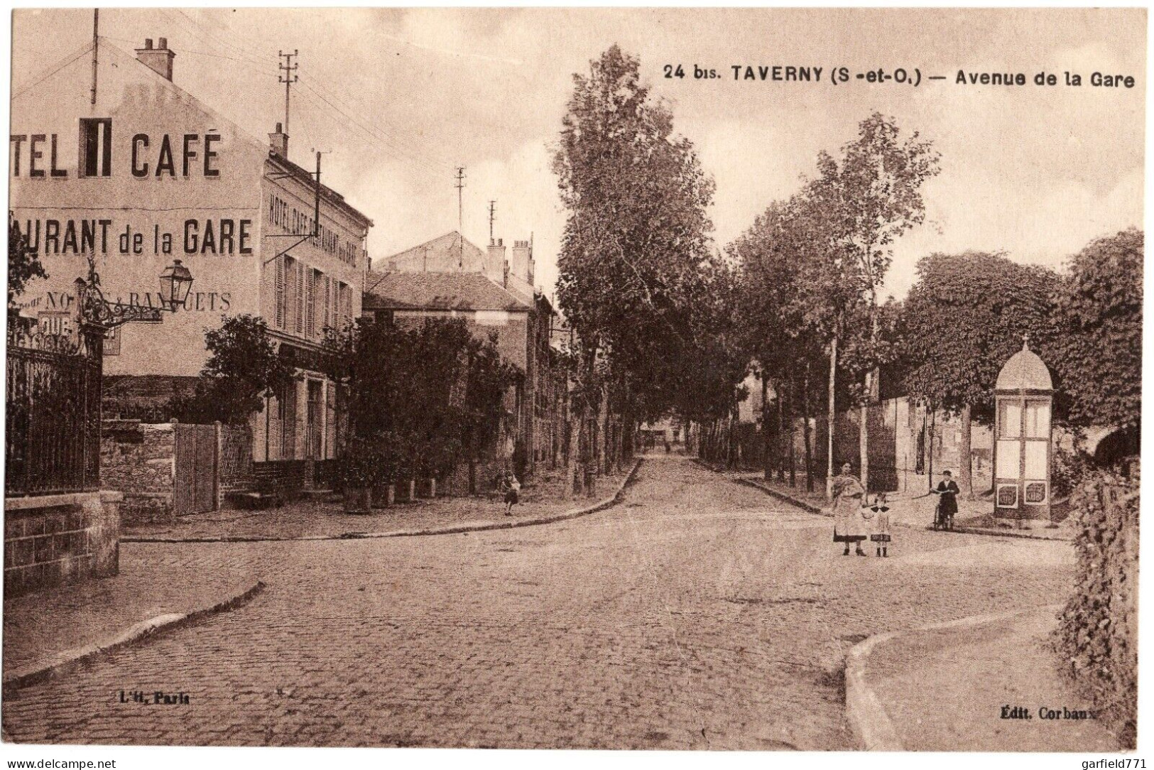 FRANCE - TAVERNY - Avenue De La Gare - Hôtel Restaurant - Colone Maurice - - Taverny