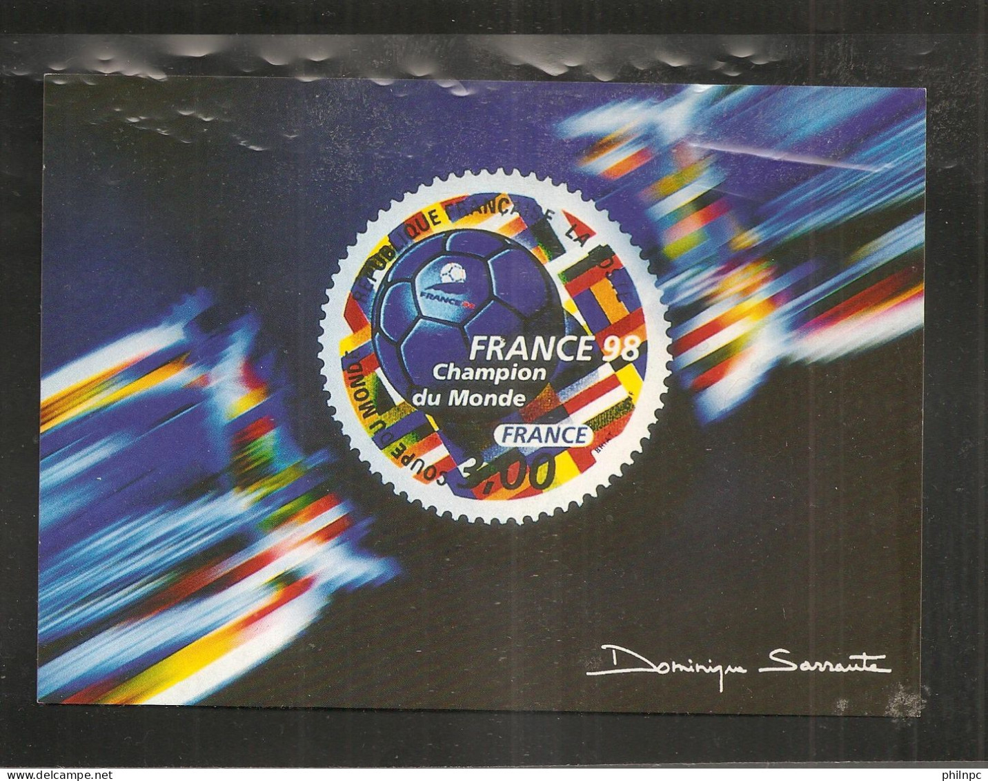 France, Entier Postal, Carte Postale, 3170, France 98, Coupe Du Monde, Champion Du Monde France, Neuf, TTB - Official Stationery