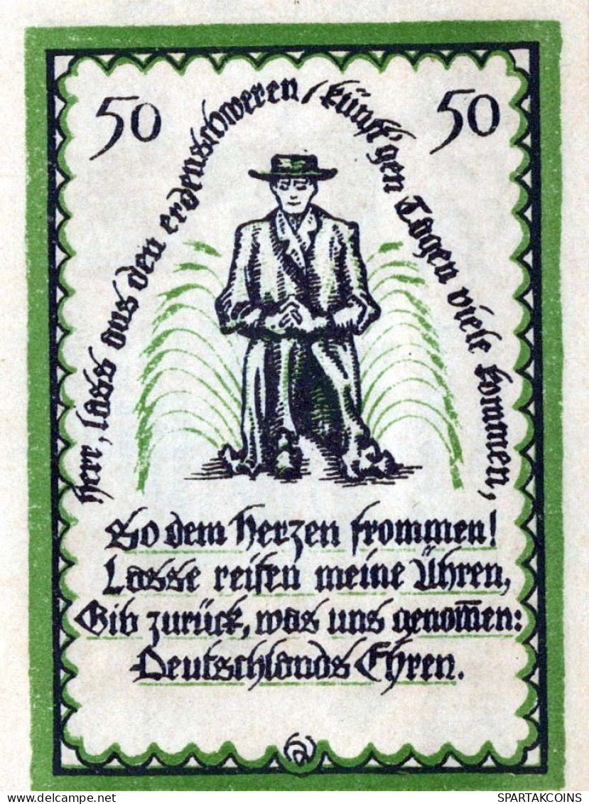 50 PFENNIG 1921 Stadt DELBRÜCK Westphalia UNC DEUTSCHLAND Notgeld #PA426 - [11] Emisiones Locales