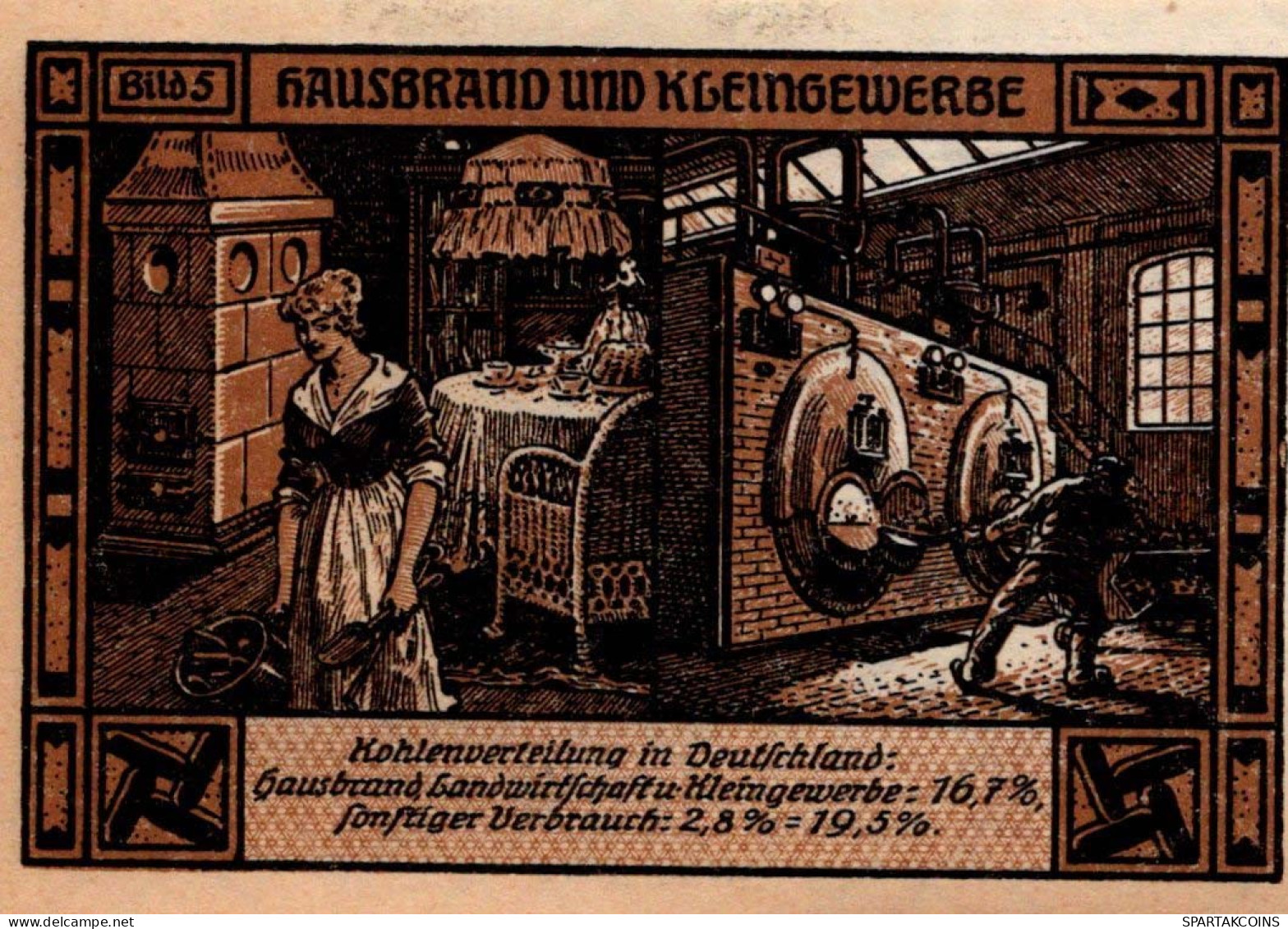 50 PFENNIG 1921 Stadt BITTERFELD Saxony DEUTSCHLAND Notgeld Banknote #PF596 - [11] Emissions Locales