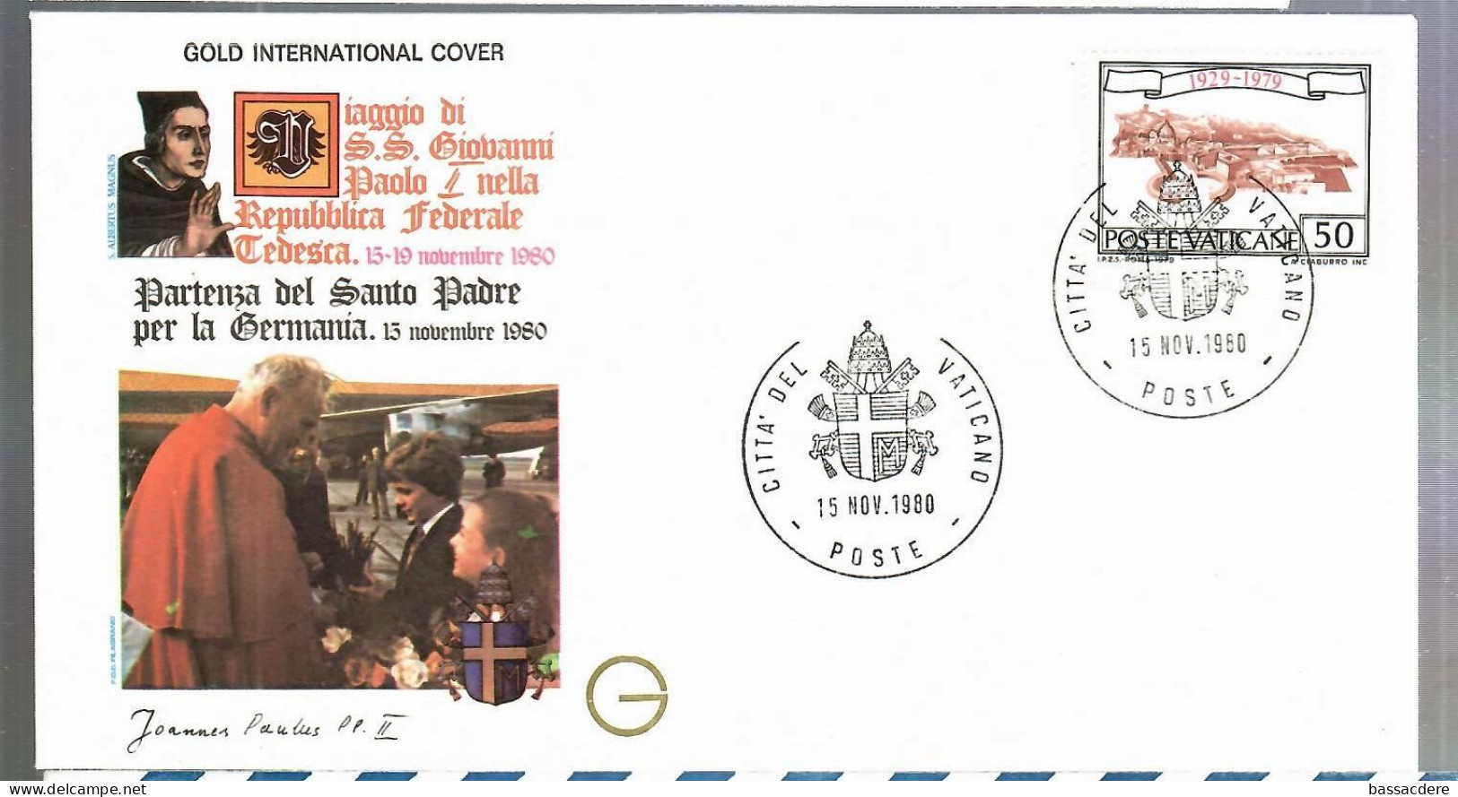 80179   21  Enveloppes Des Voyages  Du  Pape  JEAN  PAUL II - Cartas & Documentos