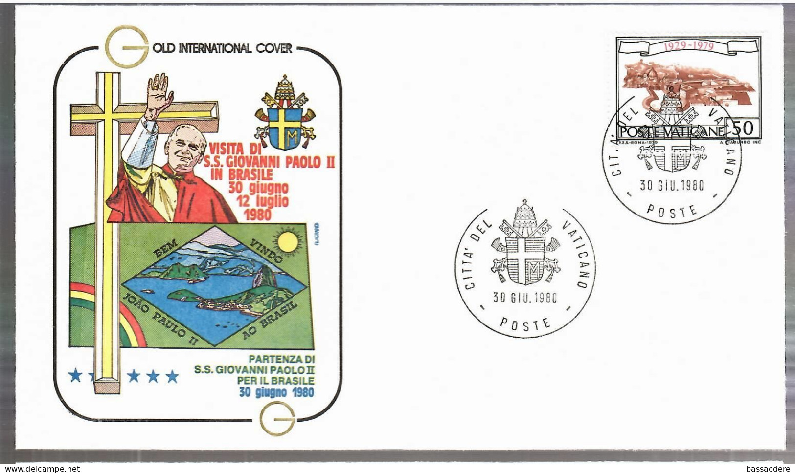 80179   21  Enveloppes Des Voyages  Du  Pape  JEAN  PAUL II - Storia Postale