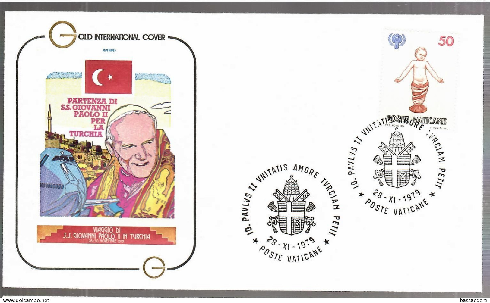 80179   21  enveloppes des voyages  du  Pape  JEAN  PAUL II