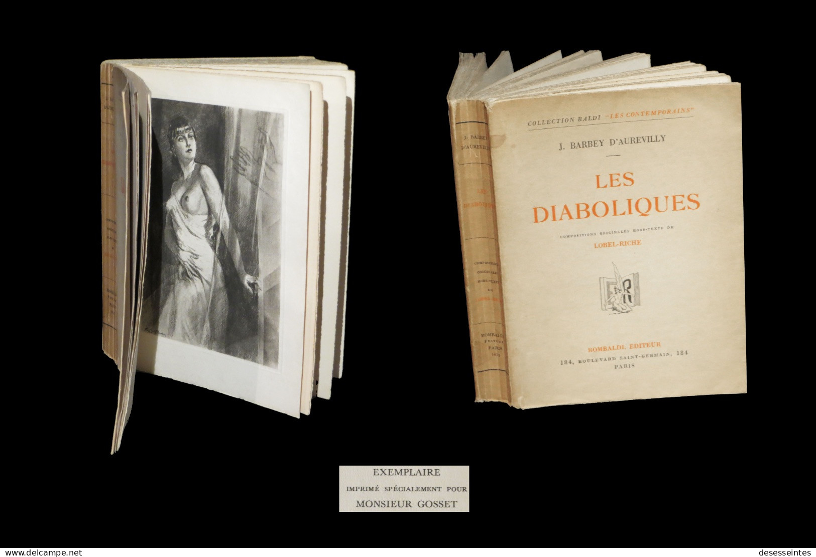 [CURIOSA EROTISME] BARBEY D'AUREVILLY / LOBEL-RICHE (Aiméry, Ill. De) - Les Diaboliques. - 1901-1940