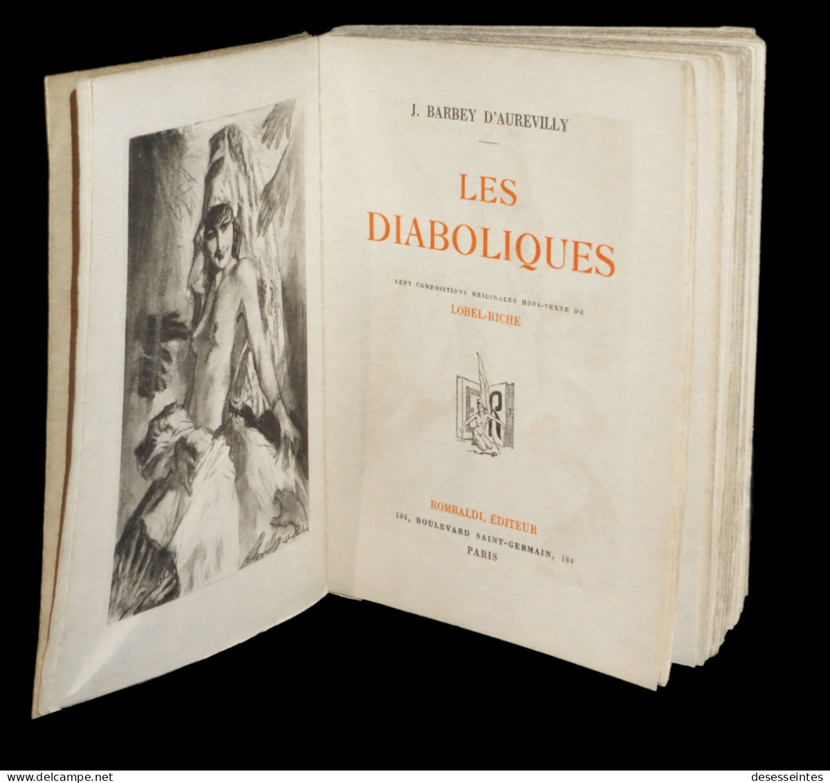 [CURIOSA EROTISME] BARBEY D'AUREVILLY / LOBEL-RICHE (Aiméry, Ill. De) - Les Diaboliques. - 1901-1940