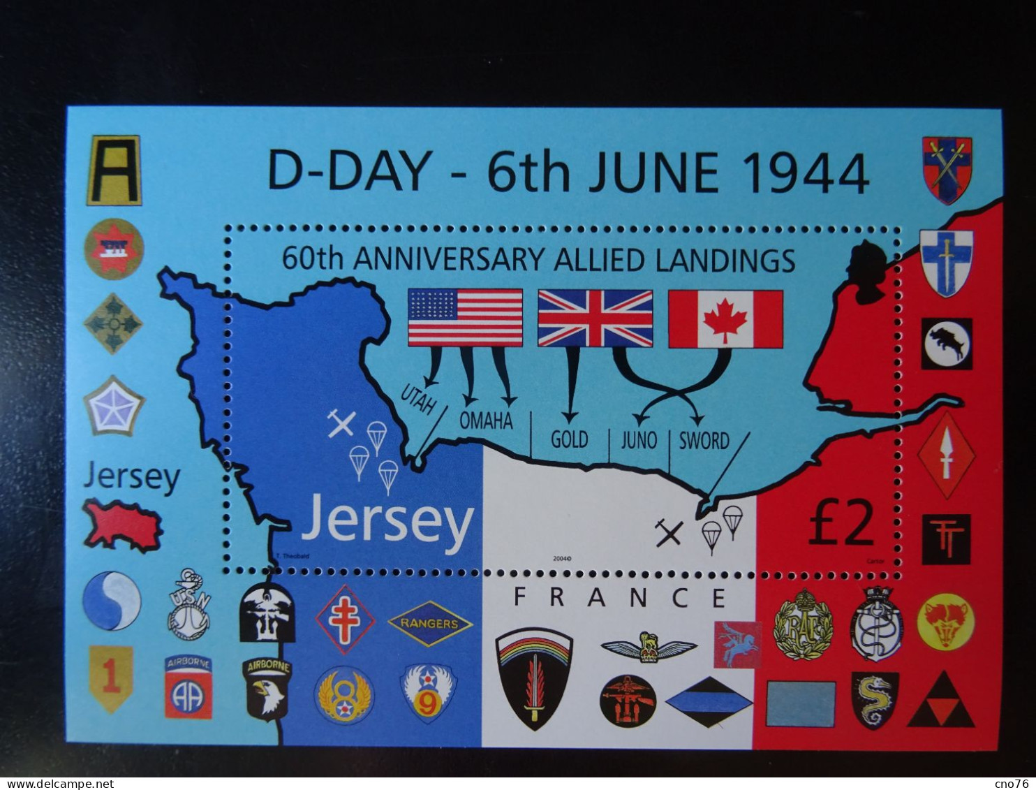 Jersey Bloc Neuf Du 60ème Anniversaire (1944 - 2004) - Jersey