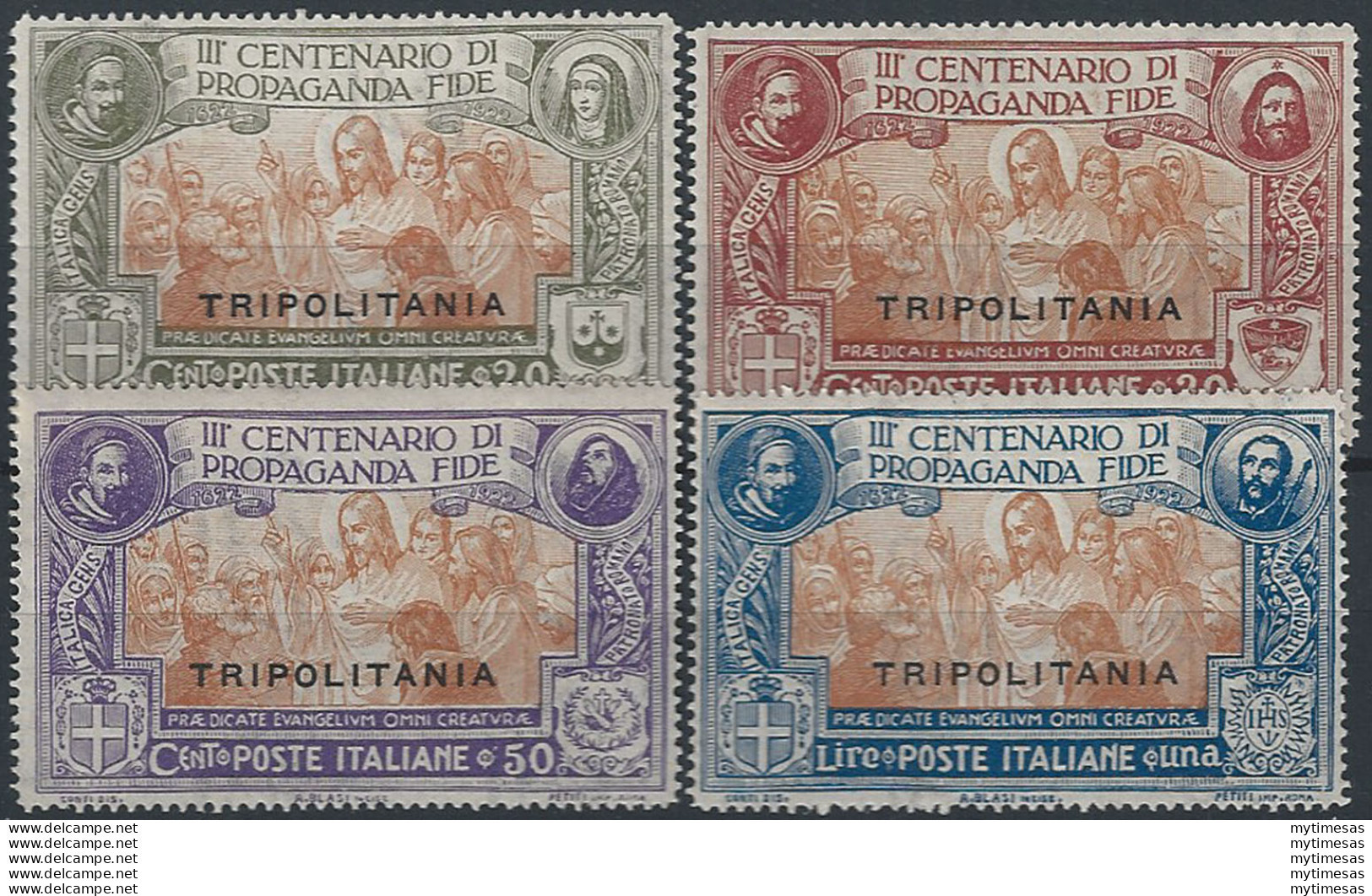 1923 Tripolitania Propaganda Fide 4v. MNH Sassone N. 1/4 - Autres & Non Classés