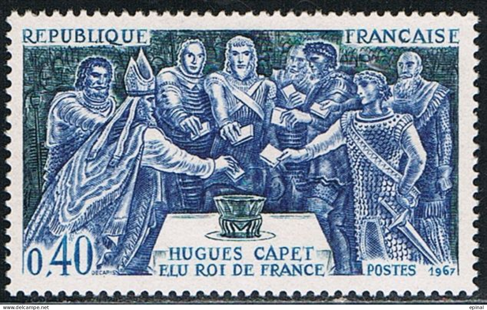 FRANCE : N° 1537 ** (Hugues Capet) - PRIX FIXE - - Unused Stamps