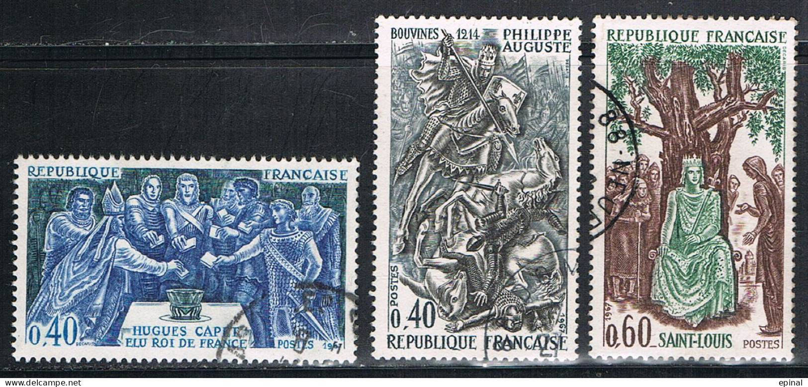 FRANCE : N° 1537-1538-1539 Oblitérés (Grands Noms De L'Histoire) - PRIX FIXE - - Oblitérés