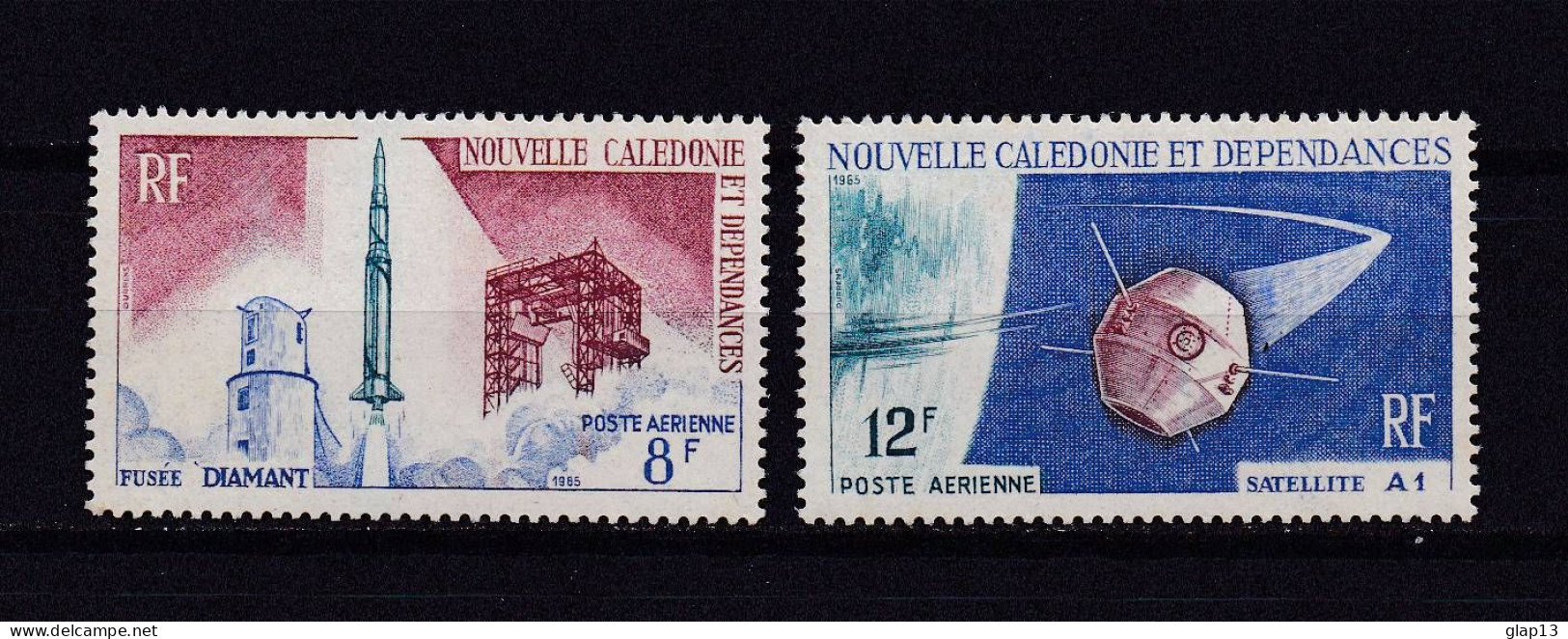 NOUVELLE-CALEDONIE 1966 PA N°84/85 NEUF AVEC CHARNIERE SATELLITE - Nuovi