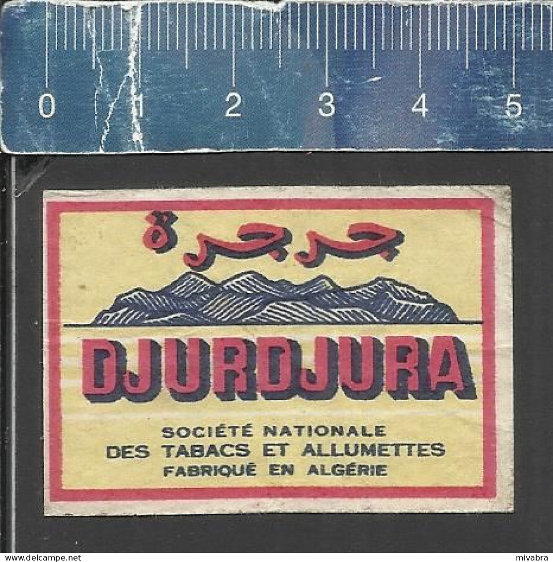 DJURDJURA ( MOUNTAIN RANGE OF THE TELL ATLAS ) - OLD MATCHBOX LABEL ALGERIA - Matchbox Labels
