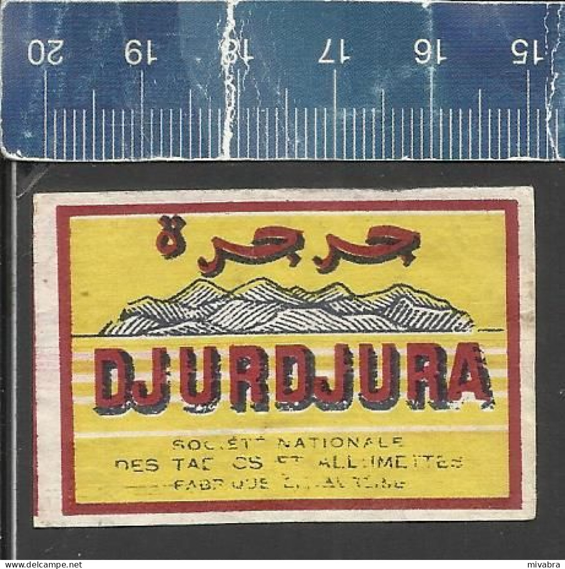 DJURDJURA ( MOUNTAIN RANGE OF THE TELL ATLAS ) - OLD MATCHBOX LABEL ALGERIA - Cajas De Cerillas - Etiquetas