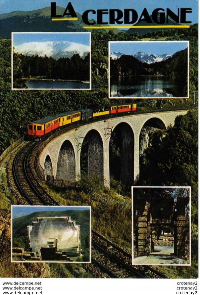 66 LE PETIT TRAIN JAUNE La Cerdagne Le Cambre D'Ase Lac Du Carlitte Pont Séjourné Font Romeu Vers Prades 1978 VOIR DOS - Kunstwerken