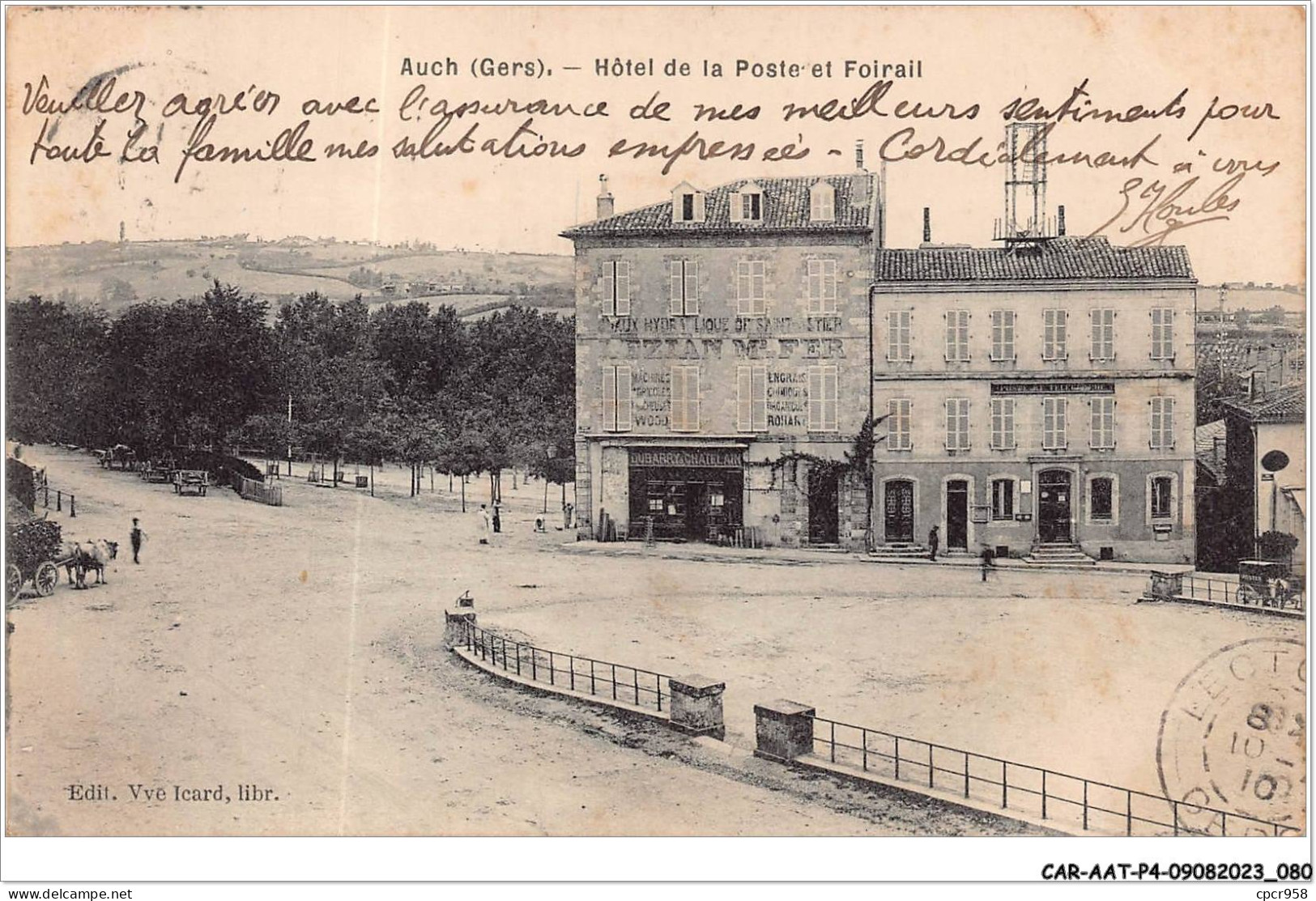 CAR-AATP4-32-0338 - AUCH - Hôtel De La Poste Et Foirail - Auch