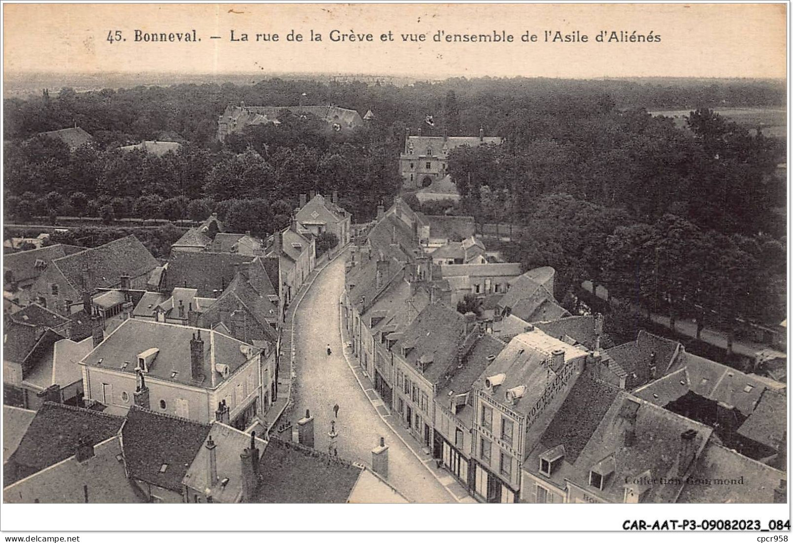 CAR-AATP3-28-0236 - BONNEVAL - La Rue De La Grève Et Vue D'ensemble De L'asile D'aliénés - Bonneval