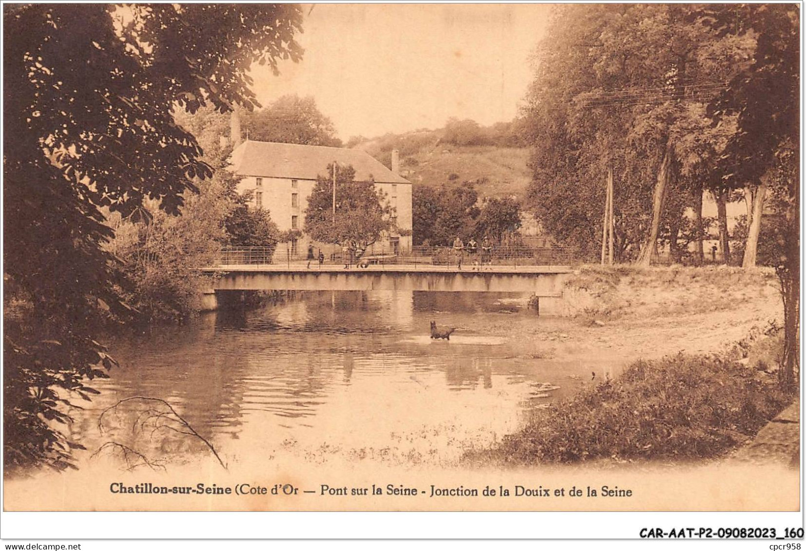 CAR-AATP2-21-0173 - CHATILLON-SUR-SEINE - Pont Sur La Seine - Jonction De La Douix Et De La Seine - Chatillon Sur Seine