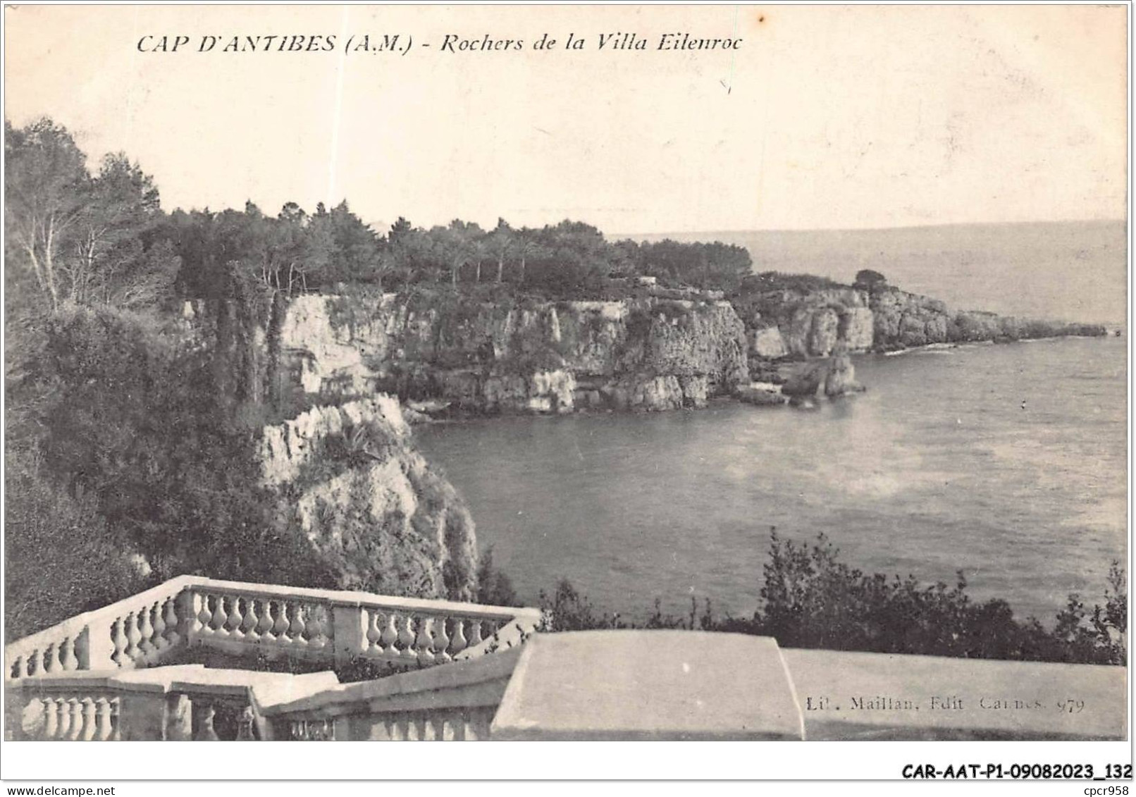 CAR-AATP1-06-0067 -  CAP D'ANTIBES - Rochers De La  Villa Eilen-roc - Cap D'Antibes - La Garoupe