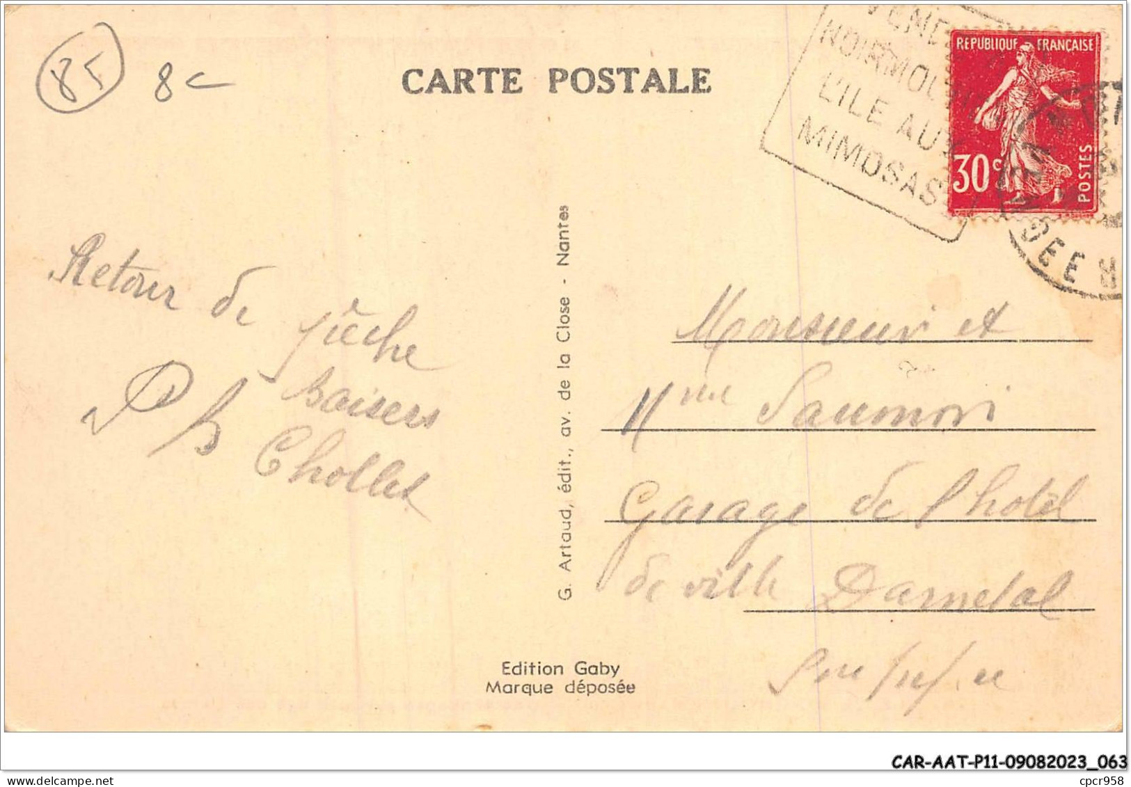 CAR-AATP11-85-0949 - ILE DE NOIRMOUTIER - Une échappée Sur La Plage Des Dames - Ile De Noirmoutier