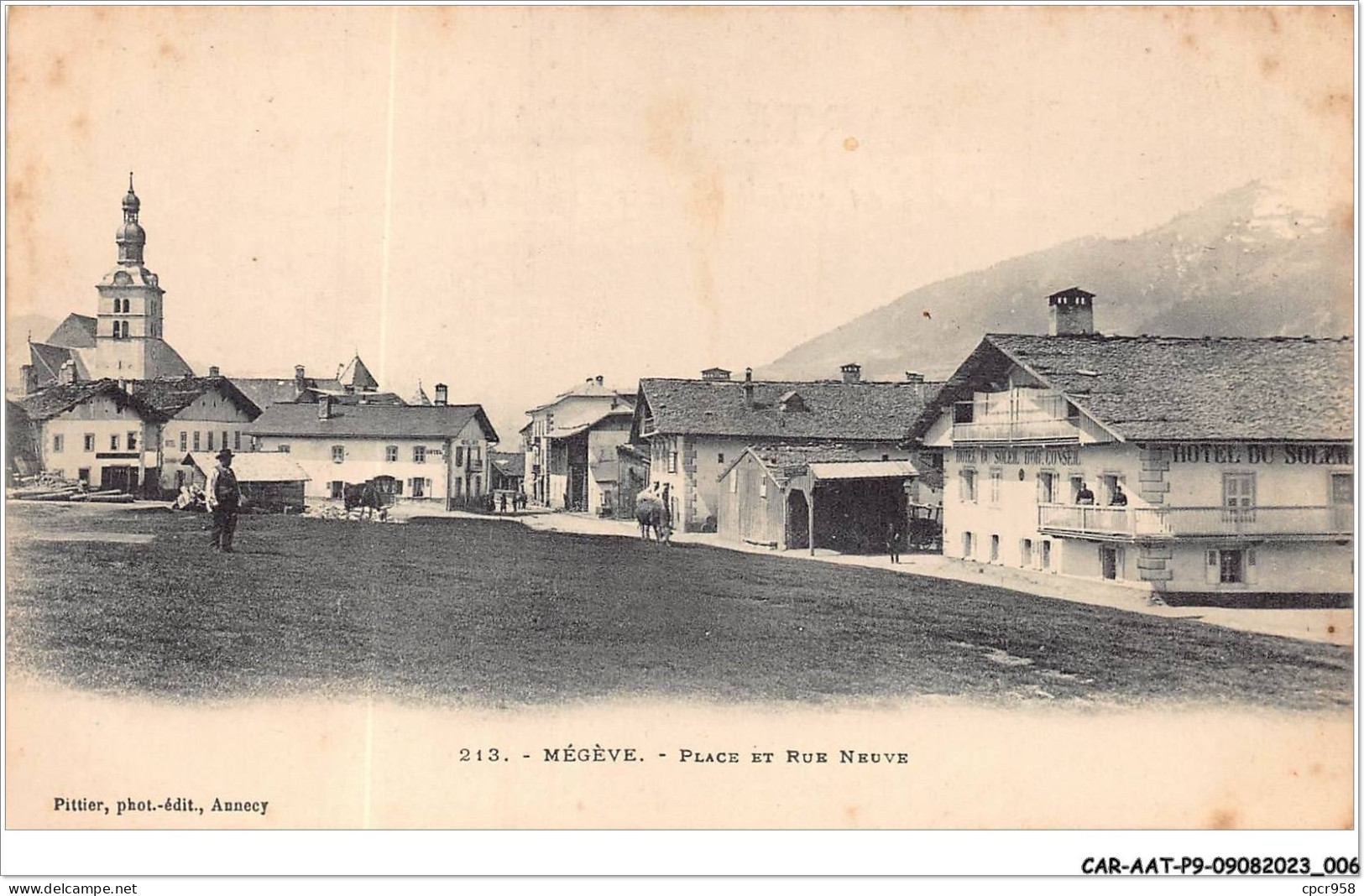 CAR-AATP9-74-0753 - MEGEVE - Place Et Rue Neuve - Megève