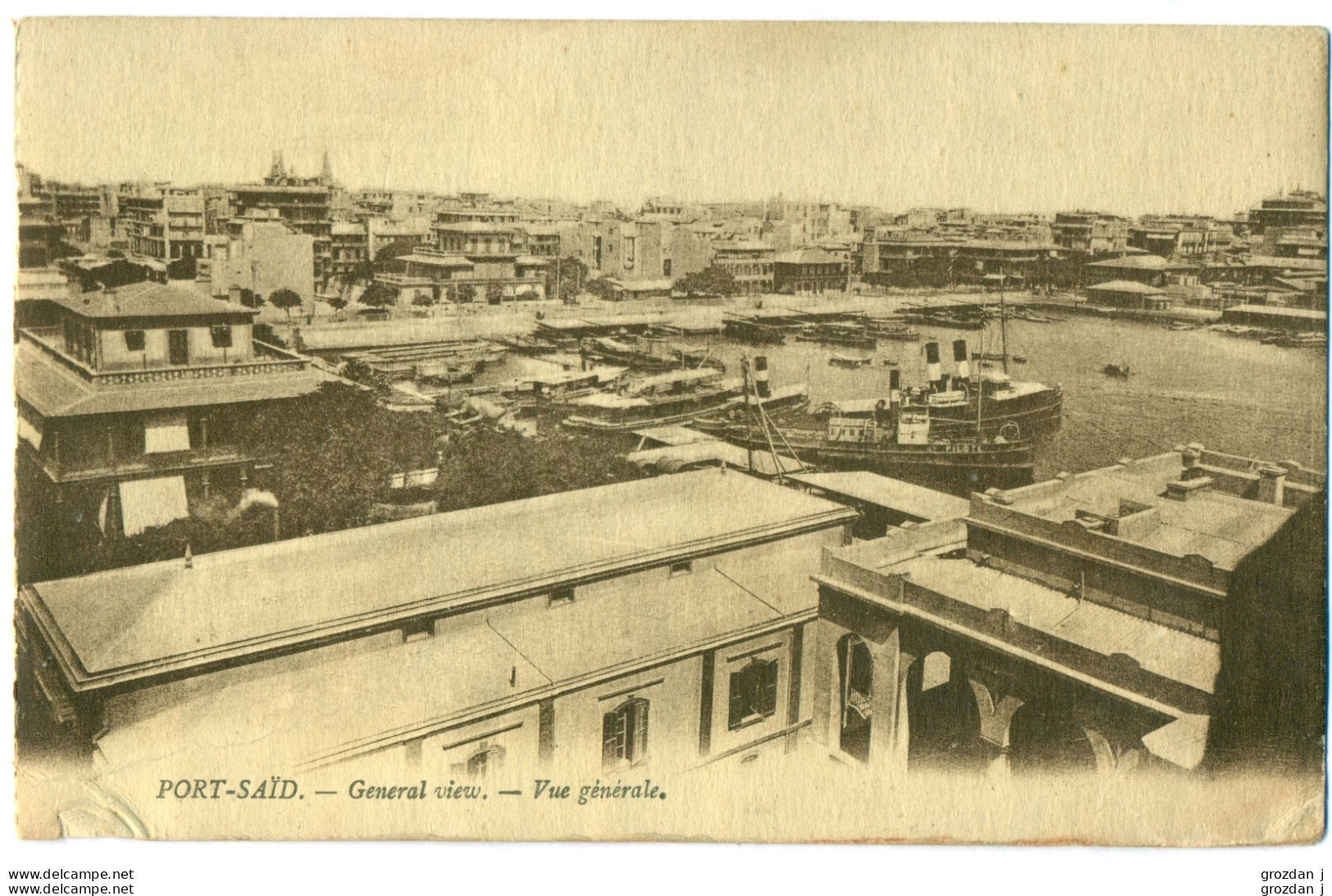 SPRING-CLEANING LOT (7 POSTCARDS, one torn), Port Said, Egypt