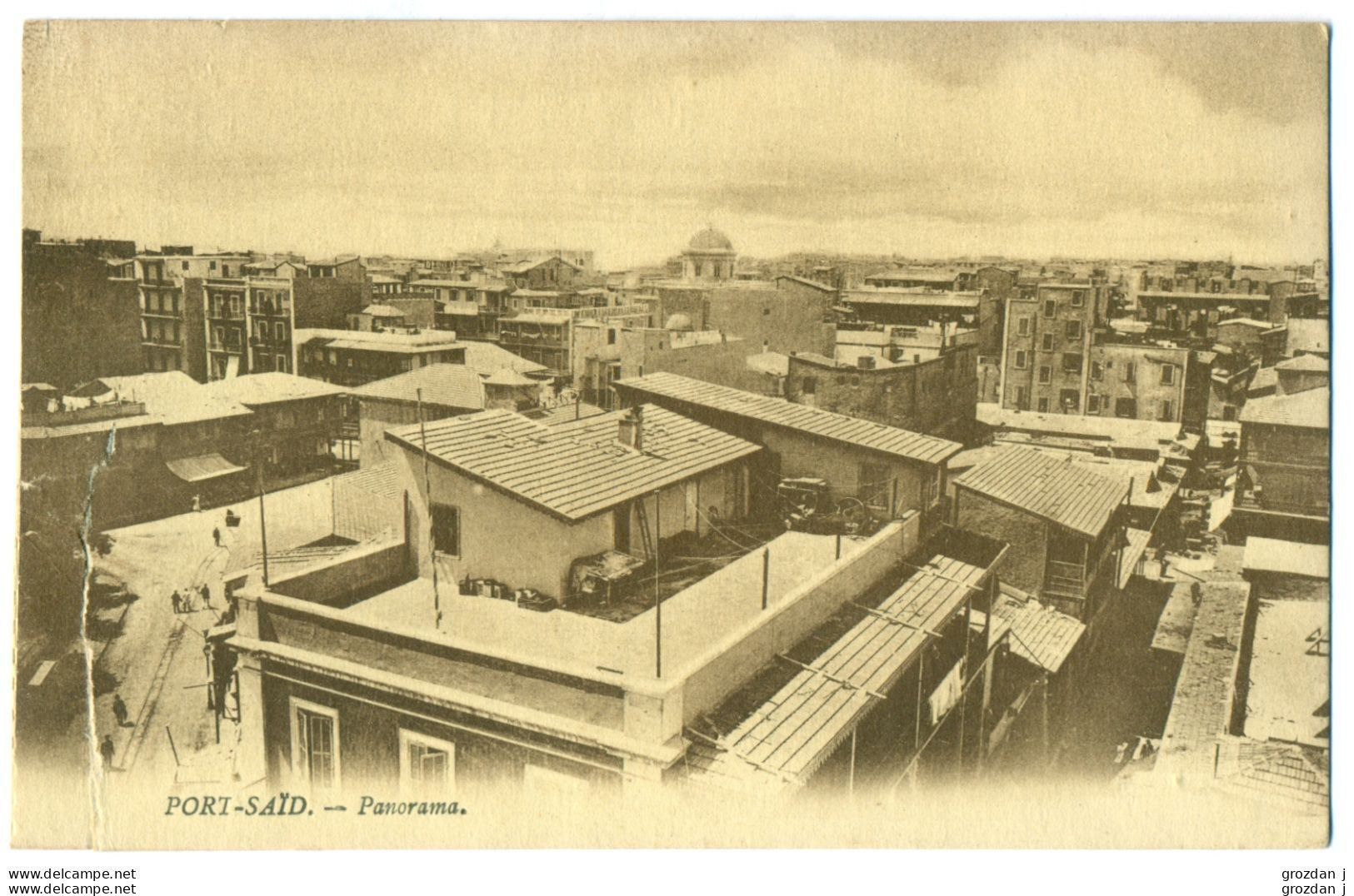 SPRING-CLEANING LOT (7 POSTCARDS, one torn), Port Said, Egypt