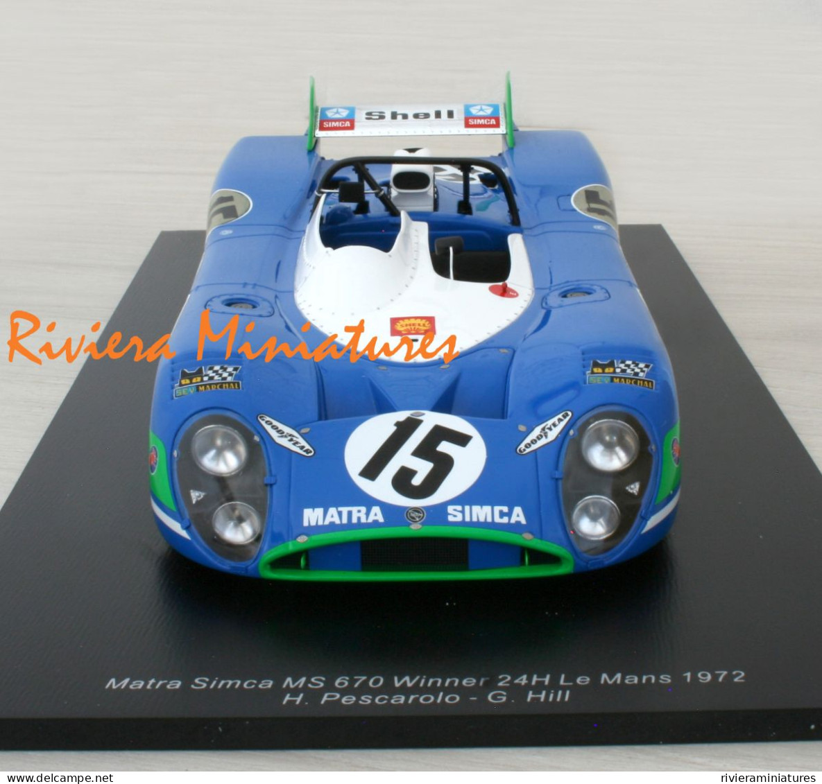 SPARK - MATRA SIMCA MS 670 - N°15 - Winner 24 Heures Du Mans 1972 - 18LM72 - 1/18 - Sonstige & Ohne Zuordnung