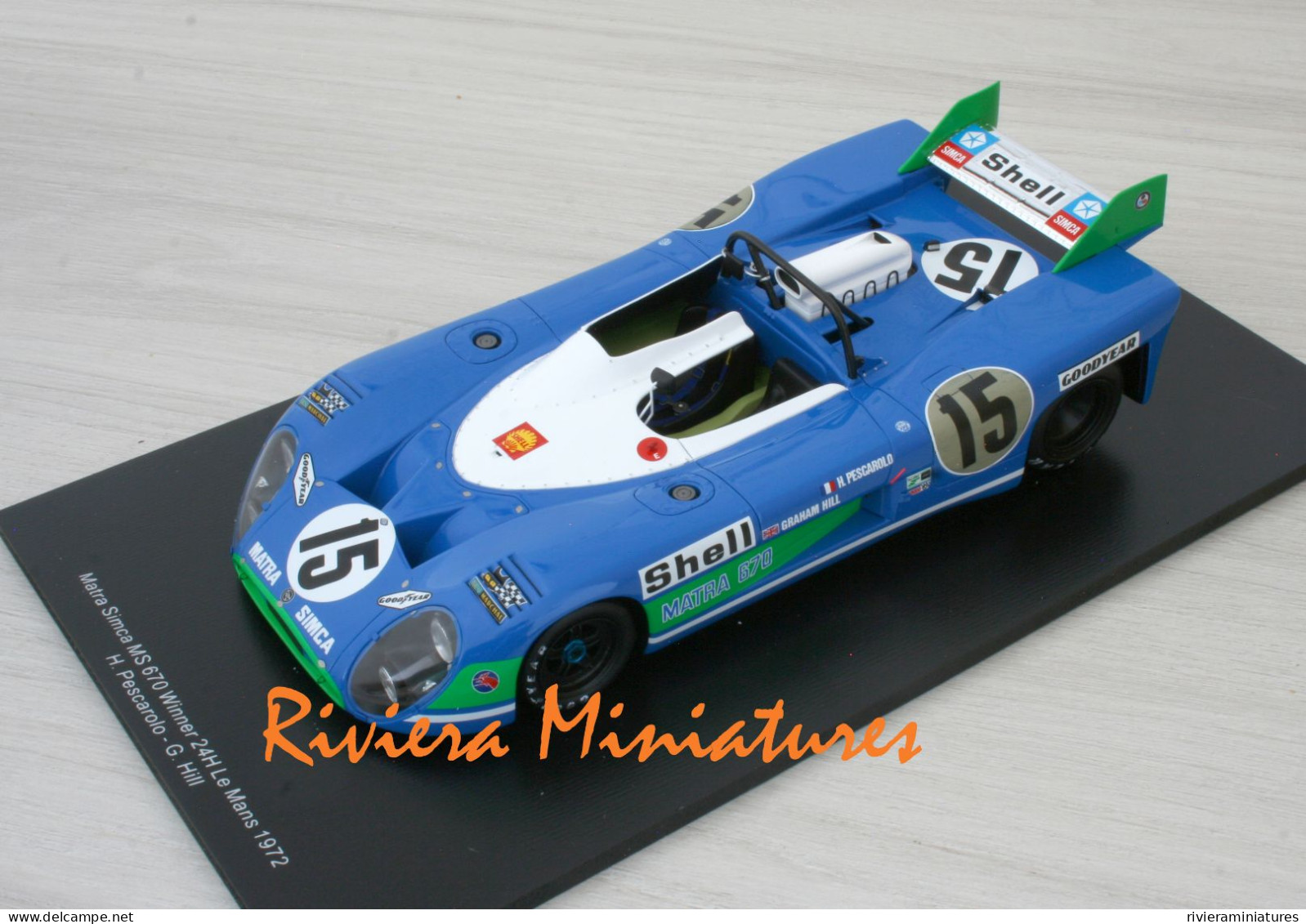 SPARK - MATRA SIMCA MS 670 - N°15 - Winner 24 Heures Du Mans 1972 - 18LM72 - 1/18 - Autres & Non Classés