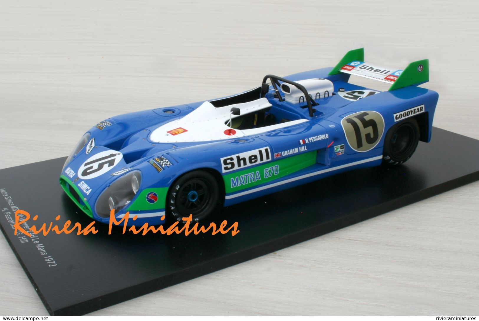 SPARK - MATRA SIMCA MS 670 - N°15 - Winner 24 Heures du Mans 1972 - 18LM72 - 1/18
